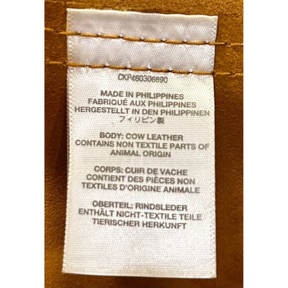 Madewell Leather Transport Tote Bag Cognac Brown w/ Removable Stripe Strap - Picture 6 of 11